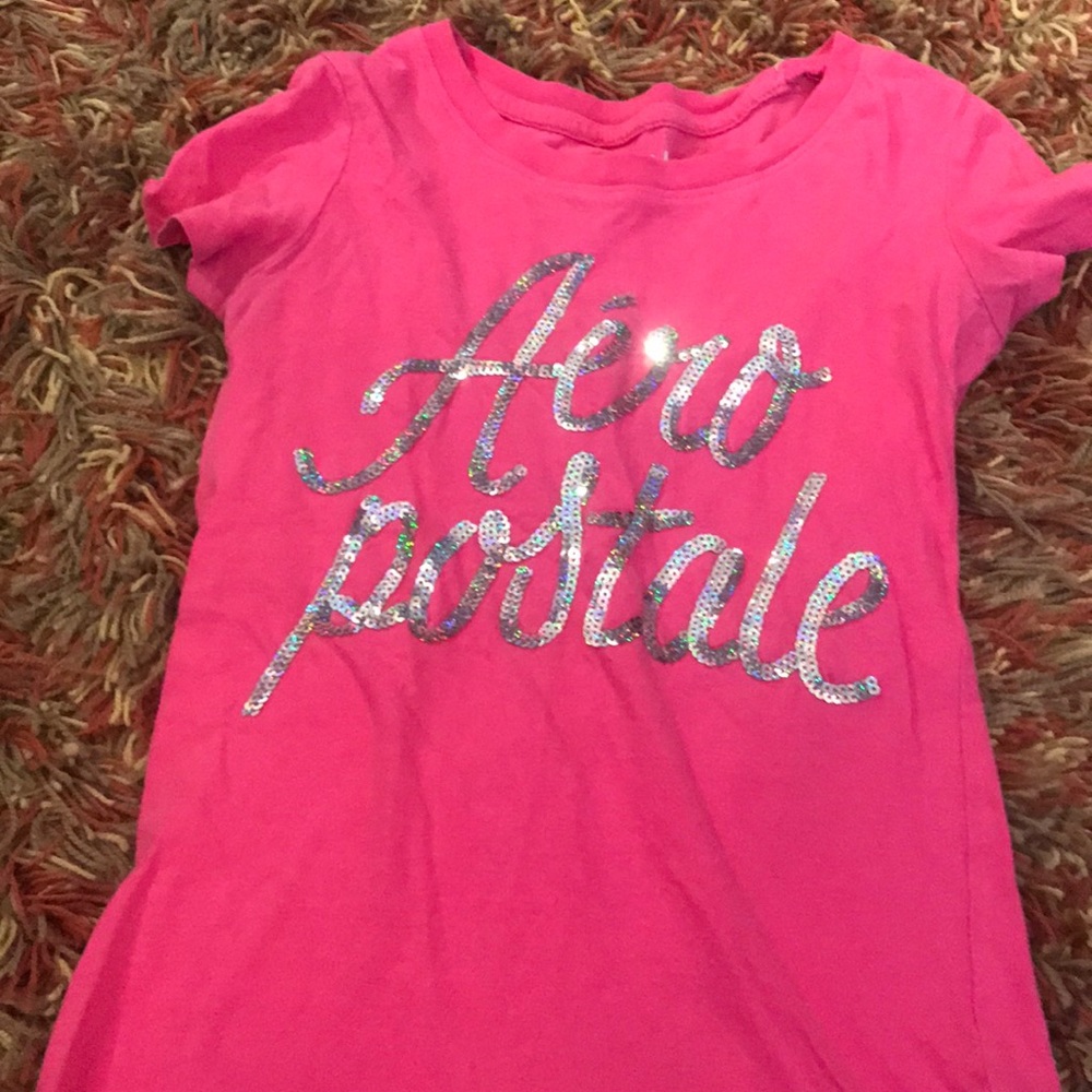 Aeropostale Xs tee hit pink